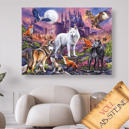 Wolf und Fuchs - Voll AB 5D DIY Diamond Painting - Kreativsein.shop