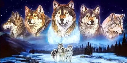 Wölfe - 5D DIY Diamond Painting - Kreativsein.shop