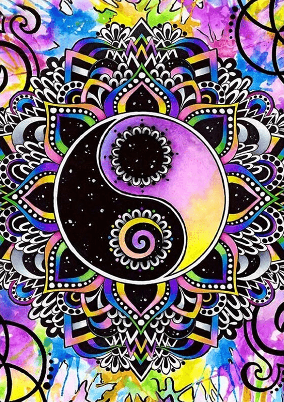 Yin und Yang Zeichen - Voll AB 5D DIY Diamond Painting - Kreativsein.shop