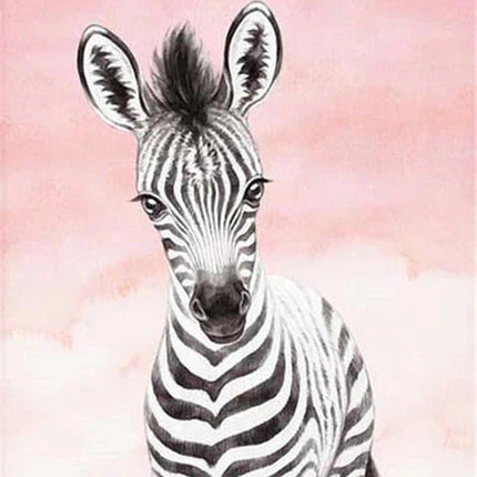 Zebra Motiv Kinderzimmer - 5D DIY Diamond Painting - Kreativsein.shop