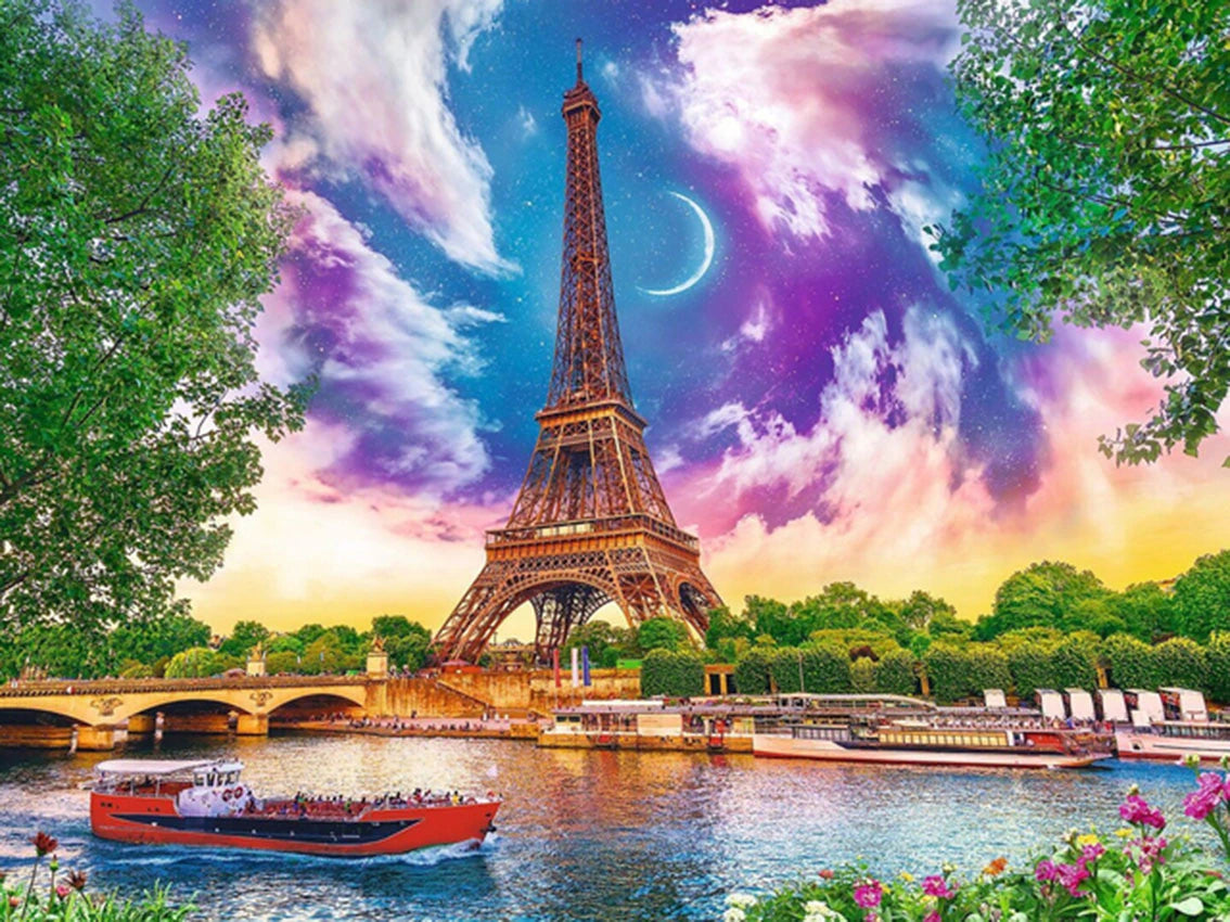 Eiffelturm an der Seine - Voll AB Diamond Painting Kreativsein.shop
