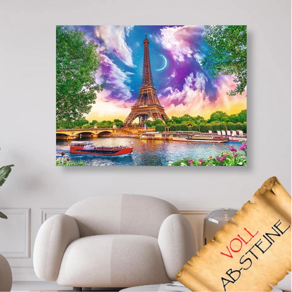 Eiffelturm an der Seine - Voll AB Diamond Painting Kreativsein Shop