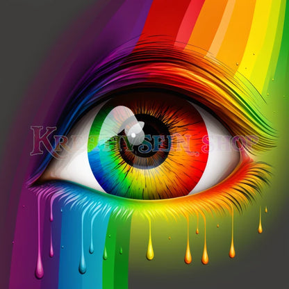 Regenbogen Auge - Diamond Painting kreativ sein shop