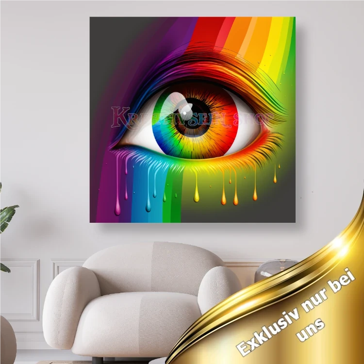 Regenbogen Auge - Diamond Painting Kreativsein shop
