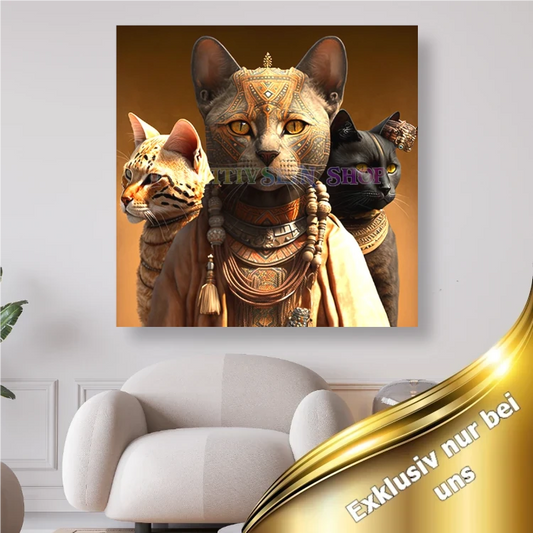 Ägyptische Katzen - Diamond Painting kreativ sein shop