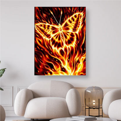 Ein Schmetterling in Feuer und Flammen - Diamond Painting kreativsein-shop
