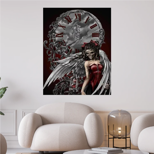 Fantasy Frau mit rotem Kleid und Flügeln Gothic - Diamond Painting kreativ sein shop