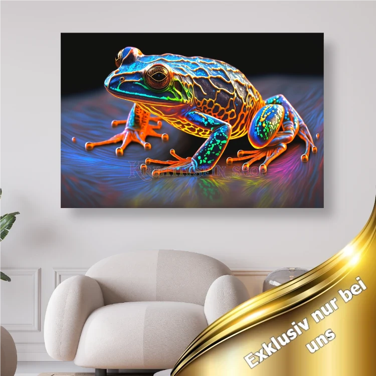 Frosch in Regenbogenfarben - 5D DIY Diamond Painting Kreativsein Shop