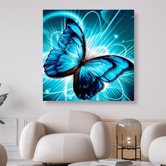 Blauer Schmetterling | Diamond Painting - Kreativsein.shop