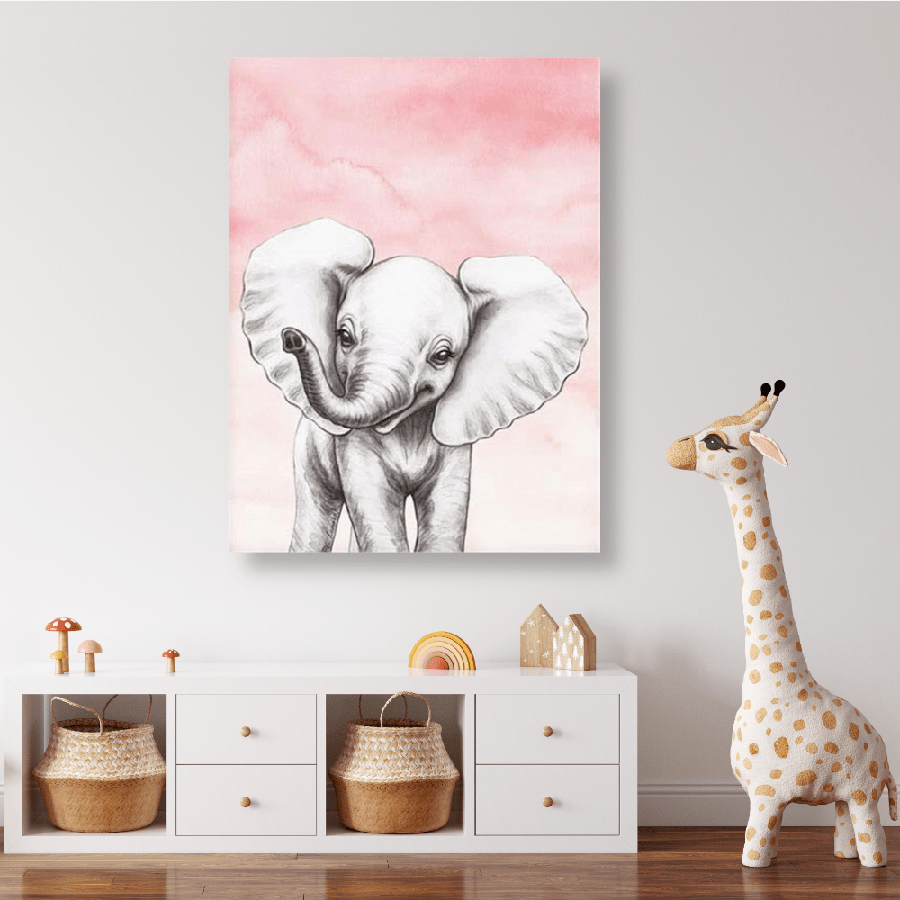 Elefant Motiv Kinderzimmer | Diamond Painting - Kreativsein.shop