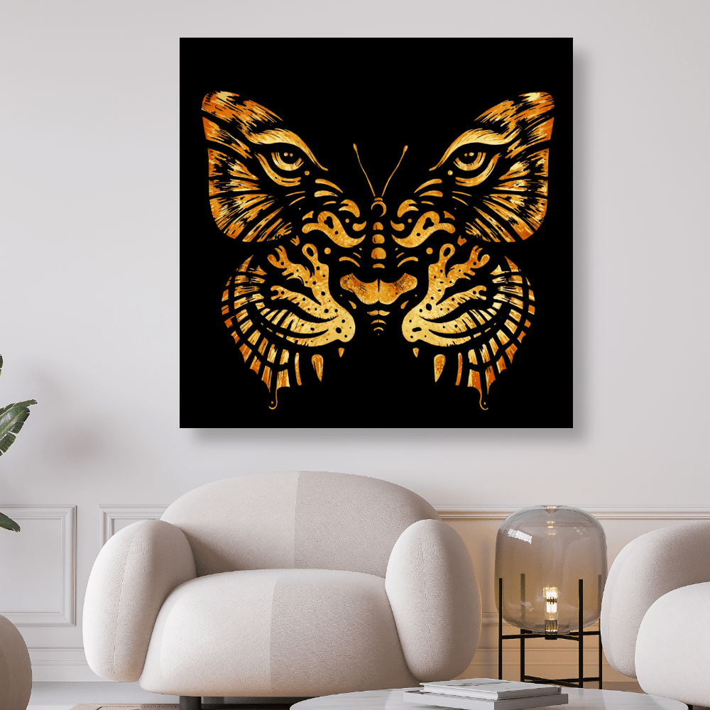 Der Tiger im Schmetterling | Diamond Painting - Kreativsein.shop