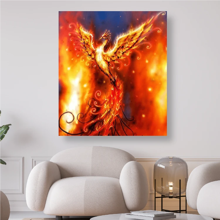 Phoenix in Feuer und Flammen - Diamond Painting Kreativsein.shop