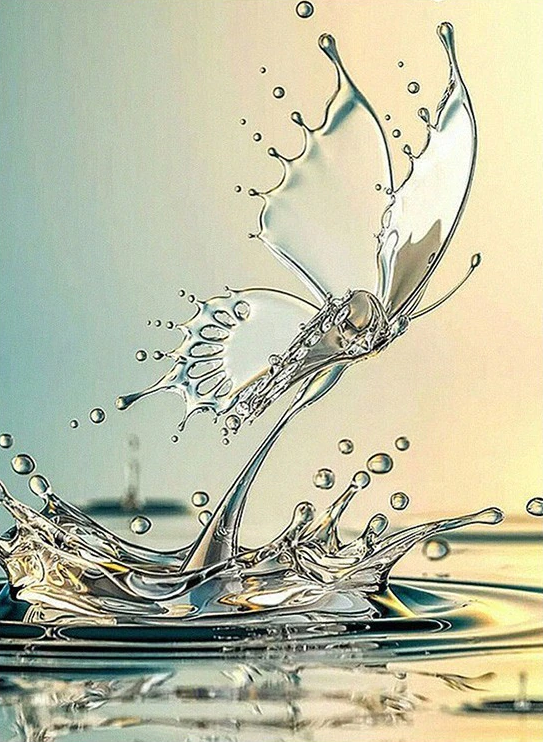 Schmetterling aus Wasser - Diamond Painting