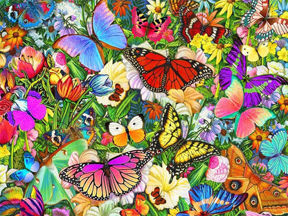 Schmetterlinge auf der Blumenwiese - Voll AB Diamond Painting kreativ sein shop