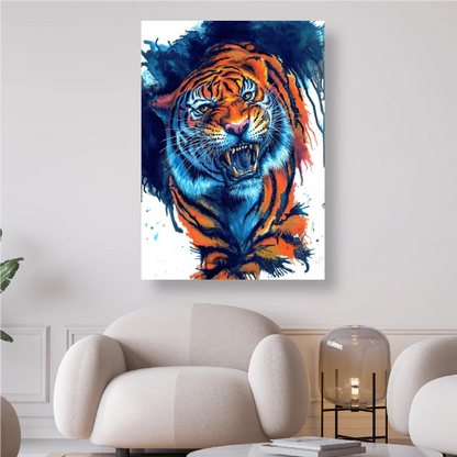 Tiger in Angriffsstellung - Diamond Painting Kreativsein.shop