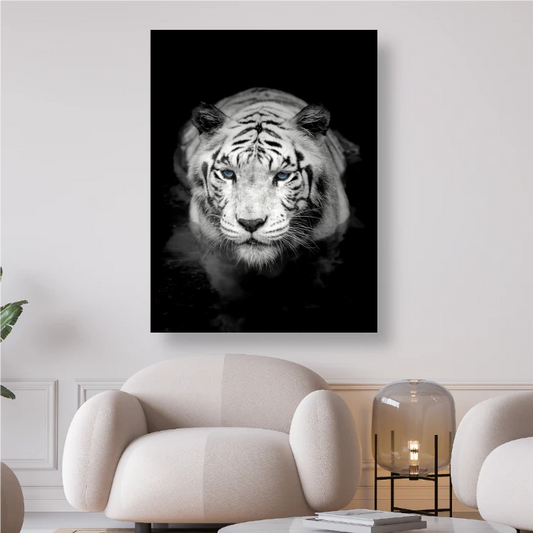 Tiger in schwarz/weiss - Diamond Painting Kreativsein.shop